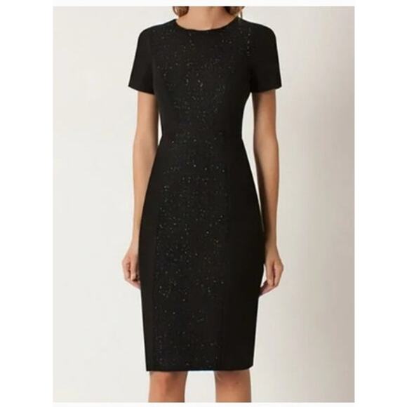 New NWT Black Halo Jodee Tweed‎ Sheath Dress Size 6 - Picture 1 of 10